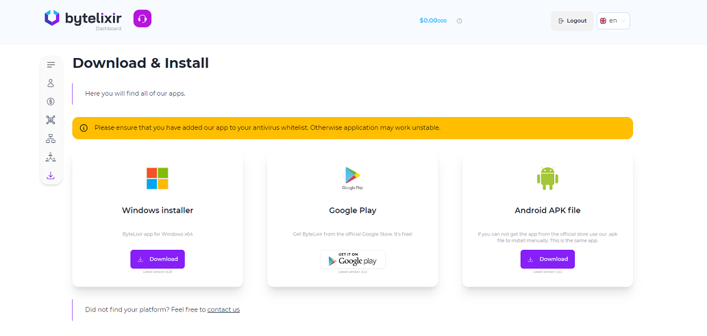 How to download the ByteLixir app