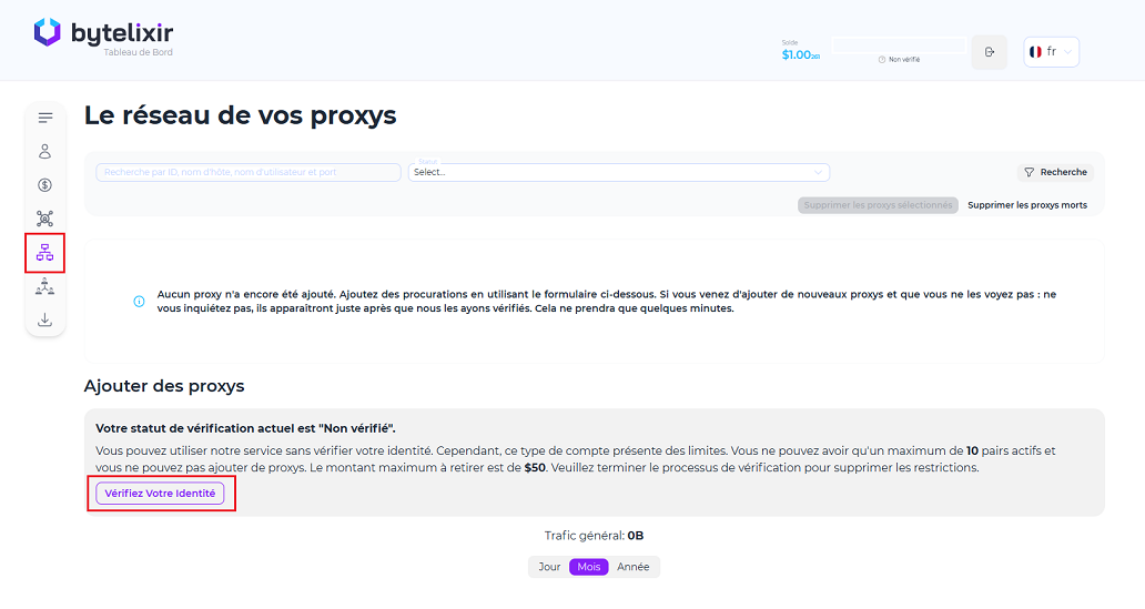Qu'est-ce qu'un proxy dans notre app de vente de bande passante crypto ?