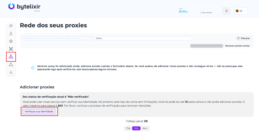 O que é um proxy no nosso app de venda de largura de banda cripto?