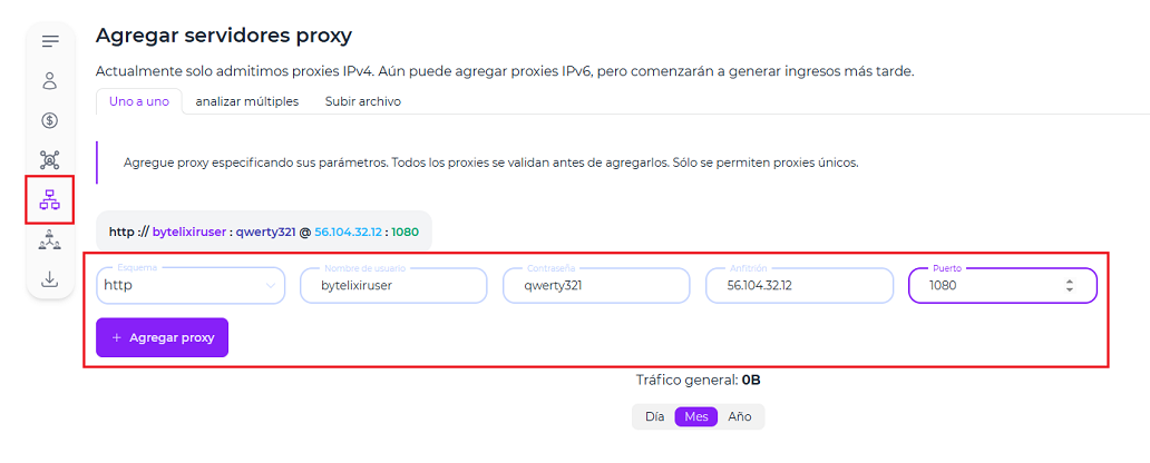 ¿Qué es un proxy en nuestra app de venta de ancho de banda cripto?