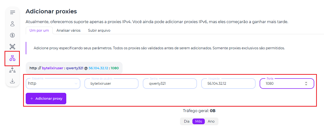O que é um proxy no nosso app de venda de largura de banda cripto?