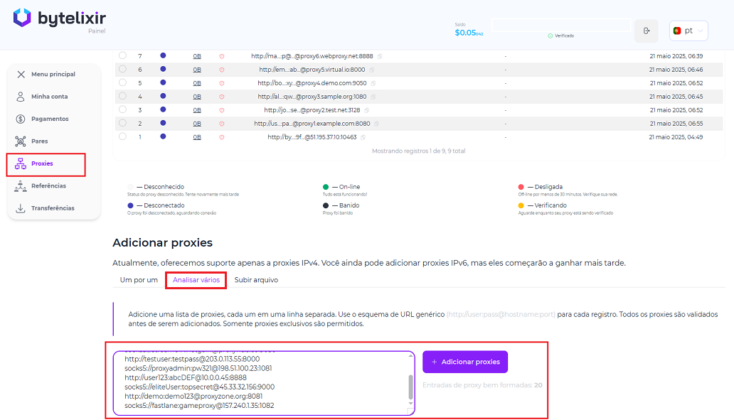 O que é um proxy no nosso app de venda de largura de banda cripto?