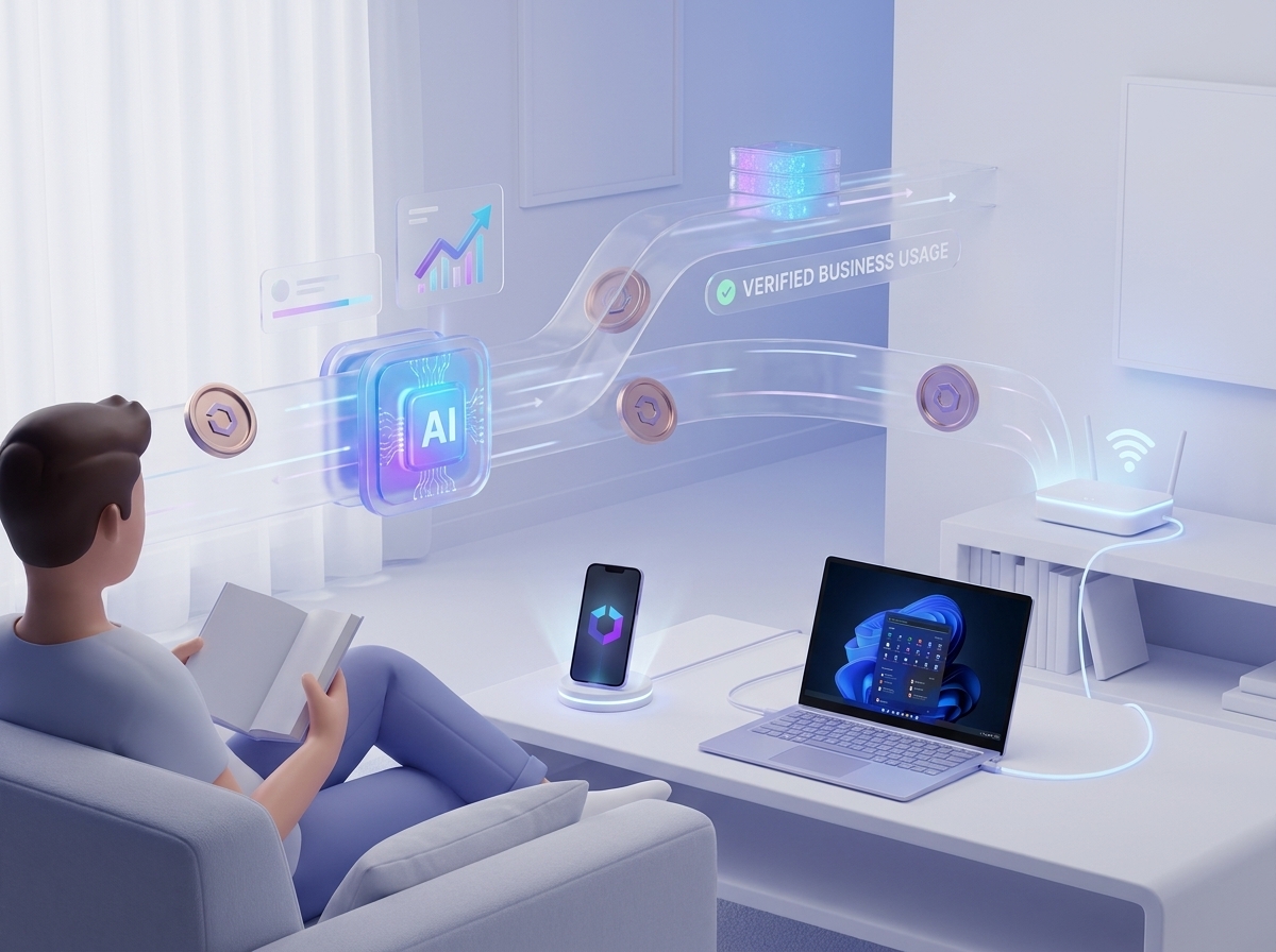 A person receives passive income from proxies